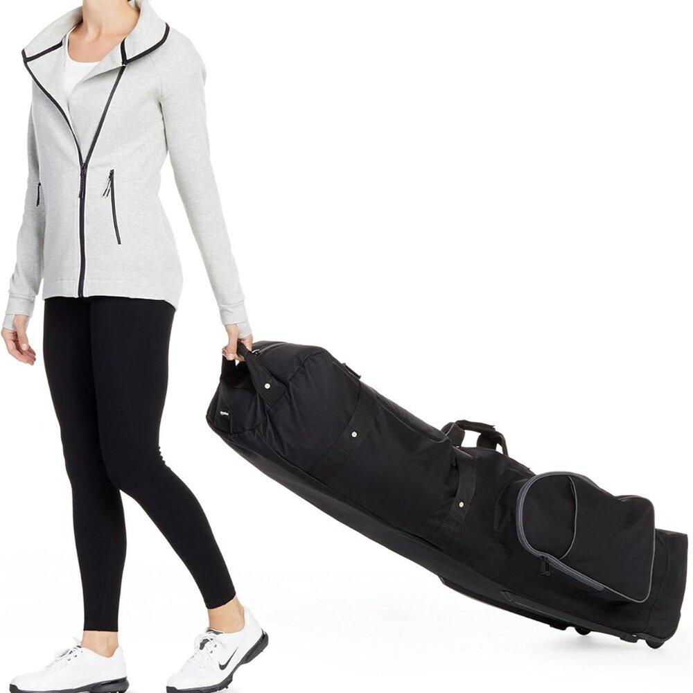 NEW Amazon Basics Soft-Sided Foldable Golf Travel Bag - Black